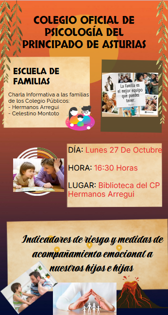cartel escuela de familias